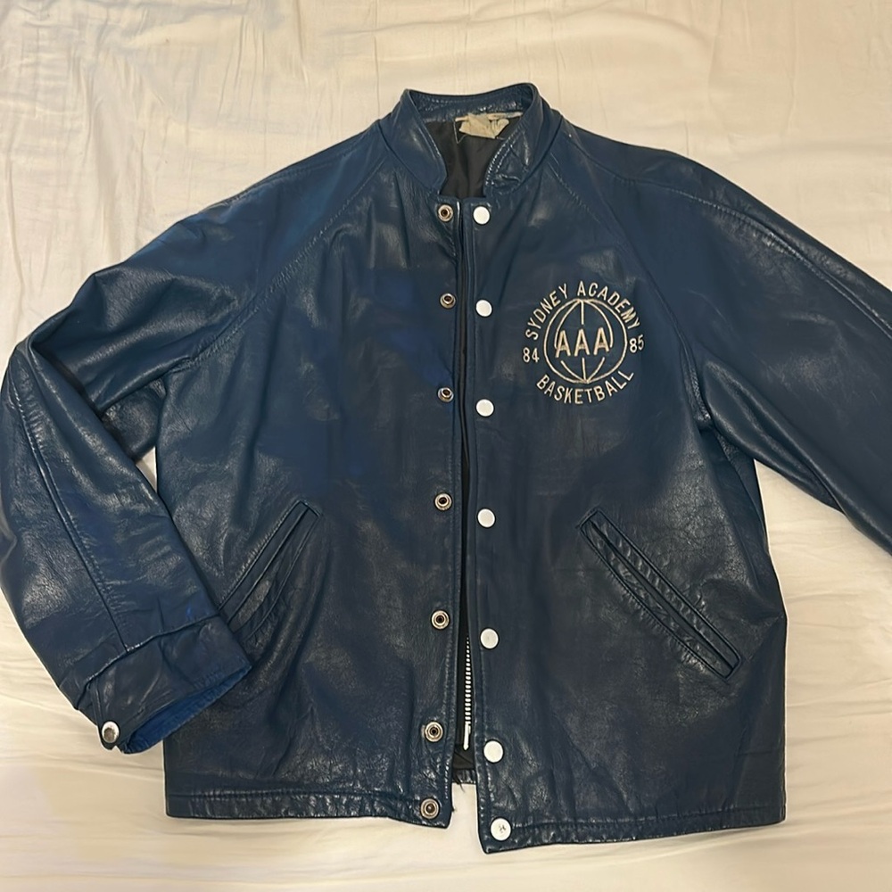 Leather Varsity Jacket